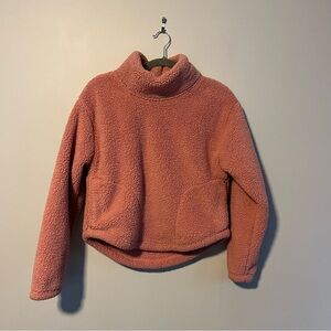All in Motion Pink Cowl Neck Sweater with Cozy Texture